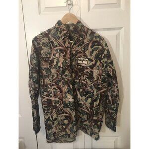 Hidden Antler Men's Sz S Camo Long Sleeve Vented‎ Back Cotton Hunting Shirt